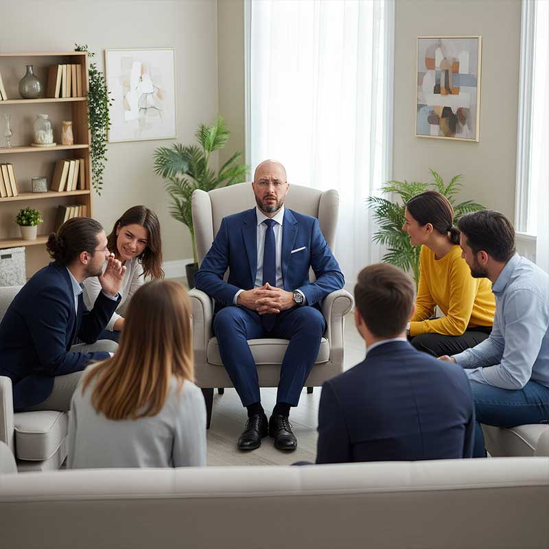 Uchastniki-gruppovoj-terapii-govoryat-obo-vsem-krome-glavnogo